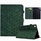 For Samsung Galaxy Tab A7 Lite T220 Rhombus TPU Leather Tablet Case(Green) - 1