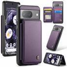 For Google Pixel 8 CaseMe C22 Card Slots Holder RFID Anti-theft Phone Case(Purple) - 1