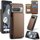 For Google Pixel 8 pro CaseMe C22 Card Slots Holder RFID Anti-theft Phone Case(Brown) - 1