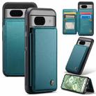 For Google Pixel 8a CaseMe C22 Card Slots Holder RFID Anti-theft Phone Case(Blue Green) - 1