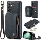 For Samsung Galaxy S23 FE CaseMe C20 Multifunctional RFID Leather Phone Case(Black) - 1