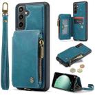 For Samsung Galaxy S23 FE CaseMe C20 Multifunctional RFID Leather Phone Case(Blue) - 1