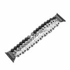 For Apple Watch SE 2023 44mm Skull Beaded Watch Band(White) - 1