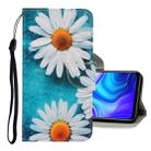 For Xiaomi Redmi Note 9 3D Colored Drawing Horizontal Flip PU Leather Case with Holder & Card Slots & Wallet(Chrysanthemum) - 1
