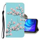 For Xiaomi Redmi Note 9 3D Colored Drawing Horizontal Flip PU Leather Case with Holder & Card Slots & Wallet(Magnolia) - 1