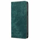 For Motorola Moto G35 5G RFID Anti-theft Brush Magnetic Leather Phone Case(Green) - 2