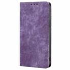 For Sony Xperia 1 VI RFID Anti-theft Brush Magnetic Leather Phone Case(Purple) - 2