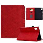 For Lenovo Tab M9 Rhombus TPU Smart Leather Tablet Case(Red) - 1