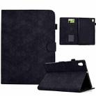 For Lenovo Tab M10 HD 2nd Gen Rhombus TPU Smart Leather Tablet Case(Black) - 1