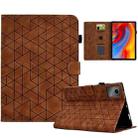 For Lenovo Xiaoxin Pad 11 2025 Rhombus TPU Smart Leather Tablet Case(Brown) - 1