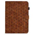 For Lenovo Xiaoxin Pad 11 2025 Rhombus TPU Smart Leather Tablet Case(Brown) - 2
