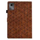 For Lenovo Xiaoxin Pad 11 2025 Rhombus TPU Smart Leather Tablet Case(Brown) - 3