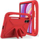 For Xiaomi Redmi Pad Pro 12.1 Handle EVA Shockproof Tablet Case with Holder(Red) - 2