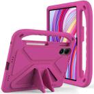 For Xiaomi Redmi Pad Pro 12.1 Handle EVA Shockproof Tablet Case with Holder(Rose Red) - 2