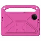For Xiaomi Redmi Pad SE 8.7 Handle EVA Shockproof Tablet Case with Holder(Rose Red) - 3