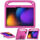 For Xiaomi Pad 7 / 7 Pro Handle EVA Shockproof Tablet Case with Holder(Rose Red) - 3
