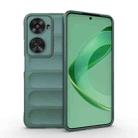 For Huawei nova 11 SE Magic Shield TPU + Flannel Phone Case(Dark Green) - 1