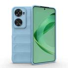 For Huawei nova 11 SE Magic Shield TPU + Flannel Phone Case(Light Blue) - 1