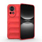 For Huawei nova 12 5G Magic Shield TPU + Flannel Phone Case(Red) - 1