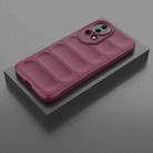 For Huawei nova 12 5G Magic Shield TPU + Flannel Phone Case(Wine Red) - 2