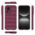 For Huawei nova 12 5G Magic Shield TPU + Flannel Phone Case(Wine Red) - 3