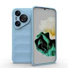 For Huawei Pura 70 Magic Shield TPU + Flannel Phone Case(Light Blue) - 1