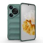 For Huawei Pura 70 Pro / 70 Pro+ Magic Shield TPU + Flannel Phone Case(Dark Green) - 1