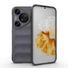 For Huawei Pura 70 Pro / 70 Pro+ Magic Shield TPU + Flannel Phone Case(Dark Grey) - 1