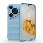 For Huawei Pura 70 Pro / 70 Pro+ Magic Shield TPU + Flannel Phone Case(Light Blue) - 1