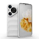 For Huawei Pura 70 Pro / 70 Pro+ Magic Shield TPU + Flannel Phone Case(White) - 1
