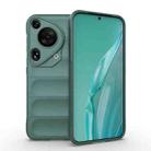 For Huawei Pura 70 Ultra Magic Shield TPU + Flannel Phone Case(Dark Green) - 1