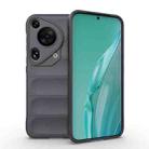 For Huawei Pura 70 Ultra Magic Shield TPU + Flannel Phone Case(Dark Grey) - 1