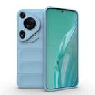 For Huawei Pura 70 Ultra Magic Shield TPU + Flannel Phone Case(Light Blue) - 1