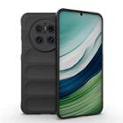 For Huawei Mate 70 5G Magic Shield TPU + Flannel Phone Case(Black) - 1