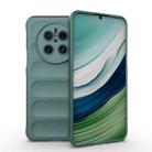 For Huawei Mate 70 5G Magic Shield TPU + Flannel Phone Case(Dark Green) - 1