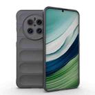 For Huawei Mate 70 5G Magic Shield TPU + Flannel Phone Case(Dark Grey) - 1