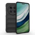 For Huawei Mate 70 Pro 5G Magic Shield TPU + Flannel Phone Case(Black) - 1