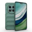 For Huawei Mate 70 Pro 5G Magic Shield TPU + Flannel Phone Case(Dark Green) - 1