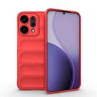 For Huawei nova 14 5G Magic Shield TPU + Flannel Phone Case(Red) - 1