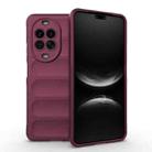For Huawei nova 14 Pro 5G Magic Shield TPU + Flannel Phone Case(Wine Red) - 1