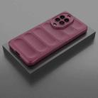 For Huawei nova 14 Pro 5G Magic Shield TPU + Flannel Phone Case(Wine Red) - 2