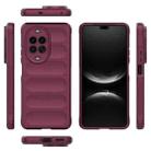 For Huawei nova 14 Pro 5G Magic Shield TPU + Flannel Phone Case(Wine Red) - 3