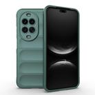 For Huawei nova 14 Ultra Magic Shield TPU + Flannel Phone Case(Dark Green) - 1