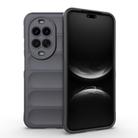 For Huawei nova 14 Ultra Magic Shield TPU + Flannel Phone Case(Dark Grey) - 1