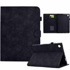 For Samsung Galaxy Tab A9 Rhombus TPU Smart Leather Tablet Case(Black) - 1