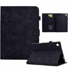 For Samsung Galaxy Tab A9+ Rhombus TPU Smart Leather Tablet Case(Black) - 1