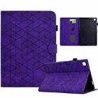 For Samsung Galaxy Tab S6 Lite P610 Rhombus TPU Smart Leather Tablet Case(Purple) - 1
