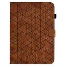 For Samsung Galaxy Tab S7 / S8 Rhombus TPU Smart Leather Tablet Case(Brown) - 2