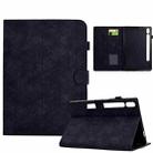 For Samsung Galaxy Tab S7 / S8 Rhombus TPU Smart Leather Tablet Case(Black) - 1