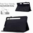 For Samsung Galaxy Tab S7 / S8 Rhombus TPU Smart Leather Tablet Case(Black) - 6
